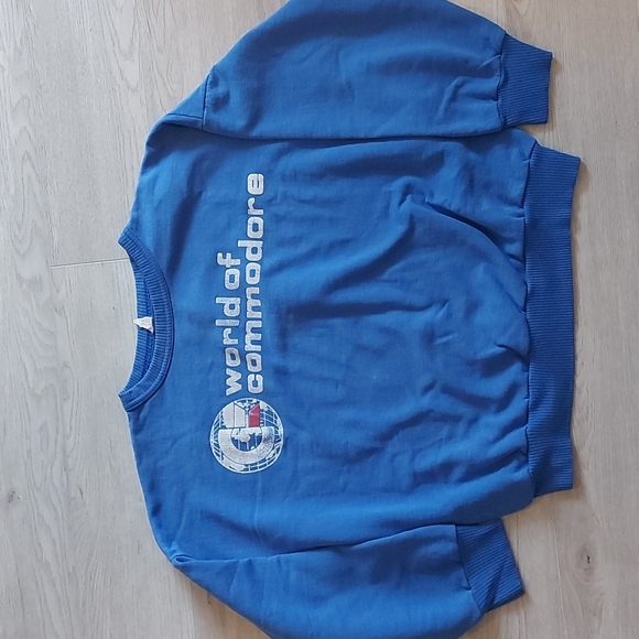 Vintage Blue Commodore Sweater - Picture 1 of 3